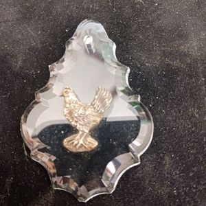 Reed baeton sterling & crystal ornament